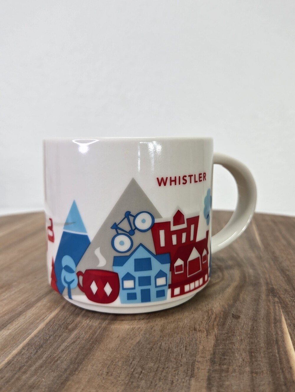 2015 Starbucks You Are Here 14 Oz Coffee Mug WHISTLER Mountain Biking Ski Lift